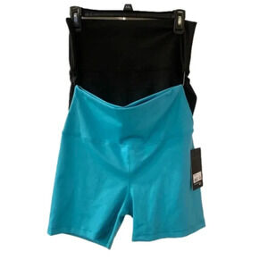 90 DEGREE BY REFLEX 2 pack Elastic Free Super HI Rise Shorts 5” XXL